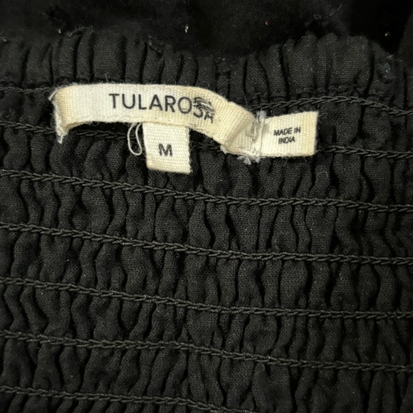 Revolve Tularosa Maida Black Ruffle Off the Shoulder Tie Waist Mini Dres… - Picture 8 of 8